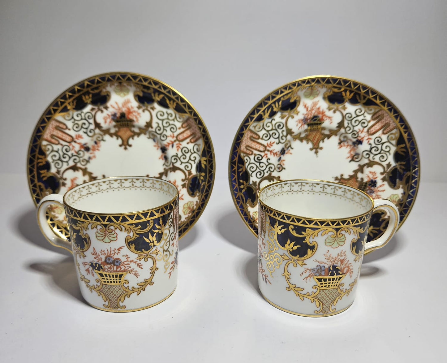 Antique Royal Crown Derby duos, pattern 3788, Circa 1925
