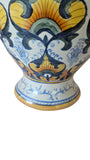 Italian Pottery Vase Urn Jar Hand Crafted Earthenware Ricco Style Italy