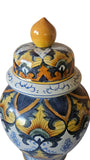 Italian Pottery Vase Urn Jar Hand Crafted Earthenware Ricco Style Italy