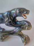JEMA HOLLAND Panther no. 780, Kitsch Lustreware ceramic 1960's Panther Figure
