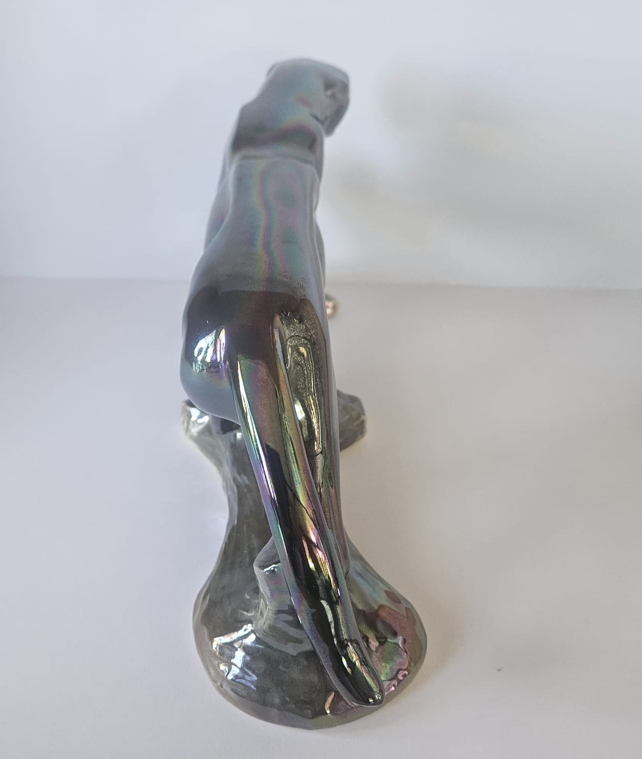 JEMA HOLLAND Panther no. 780, Kitsch Lustreware ceramic 1960's Panther Figure