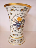 Vase Royal Porzellan Bavaria KPM, finition artisanale, bord doré, orné de faisans et de fleurs