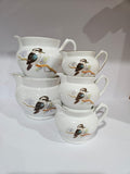 RARE! Vintage Art Deco Kookaburra Bone China set of 5 graduated Jugs - Keh Scherzer Bavaria 1930's