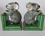 Koala Cast Iron Bookends Australiana Vintage