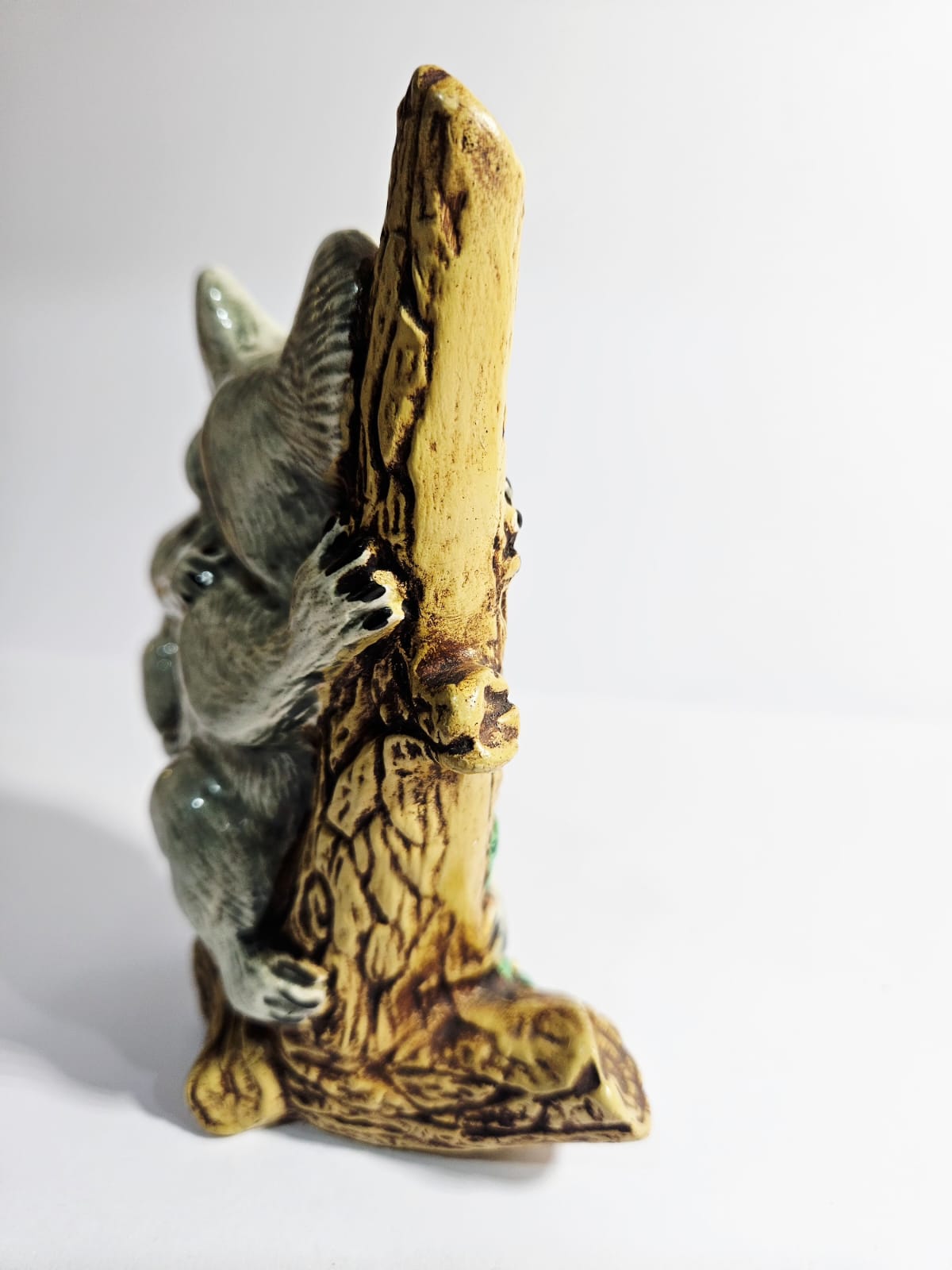 Koala & Joey on a branch Australian Pottery signed JH - Rare