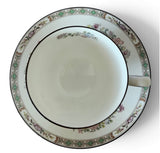 WEDGWOOD - Leigh Shape Footed Cup & Saucer Set Kutani Crane