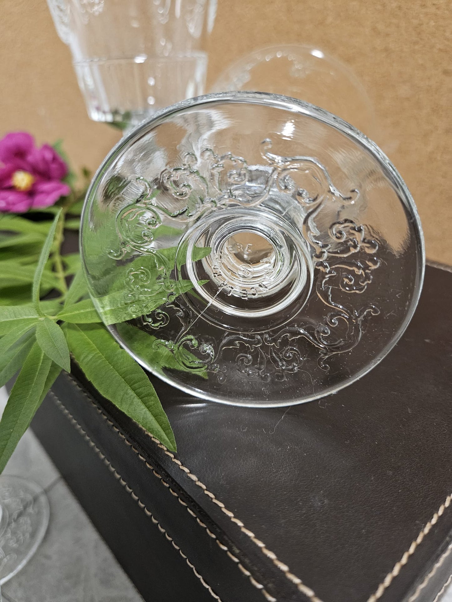 La Rochere FRANCE Versailles Shell 16,5cm. Water goblets x 4