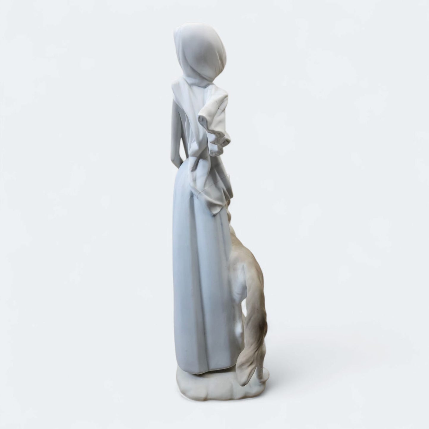 Large Lladro figurine #4594 "Lady with Greyhound" issued in 1969