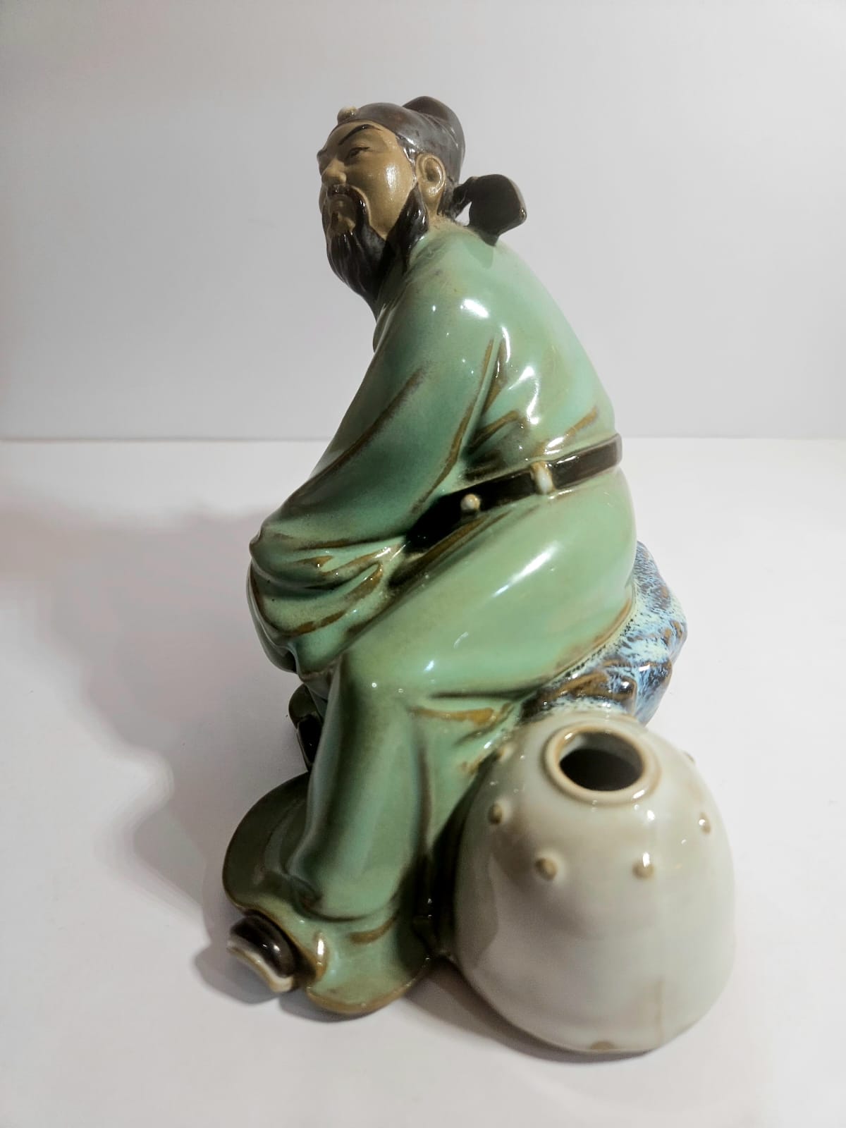 Vintage Mudman Porcelain Figure Chinese Poet Li Bai (李白)