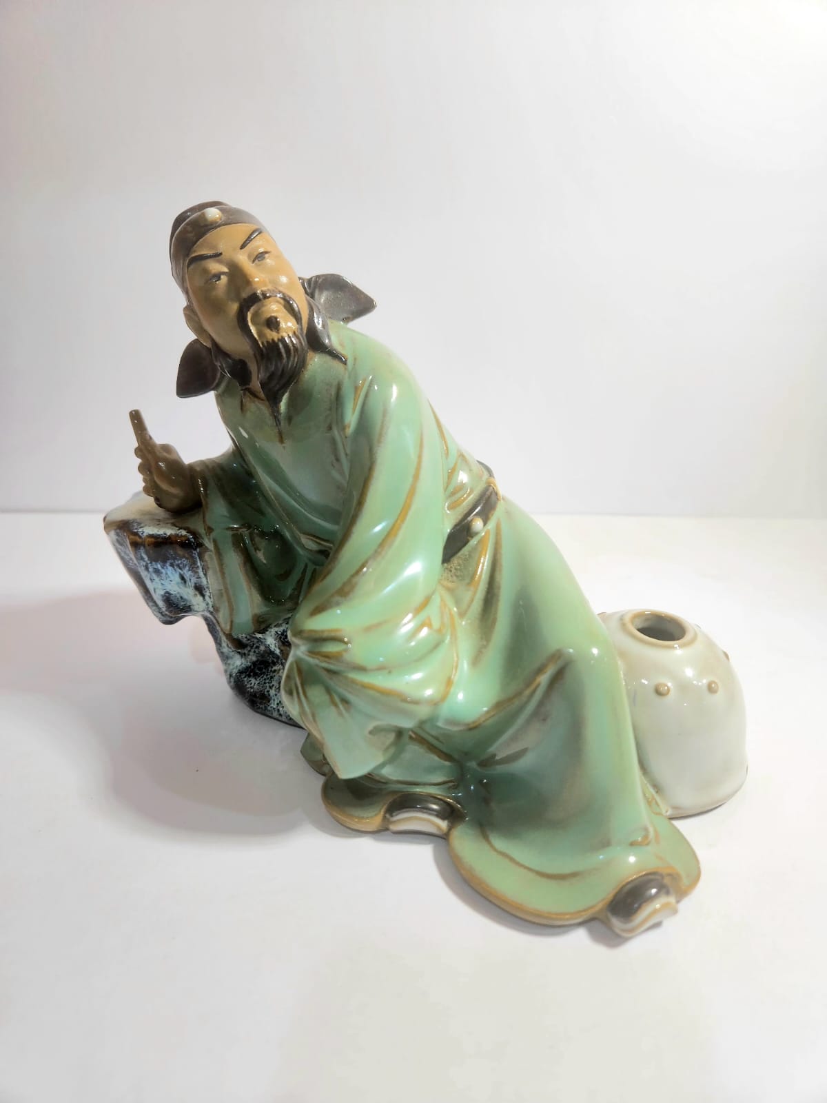 Vintage Mudman Porcelain Figure Chinese Poet Li Bai (李白)