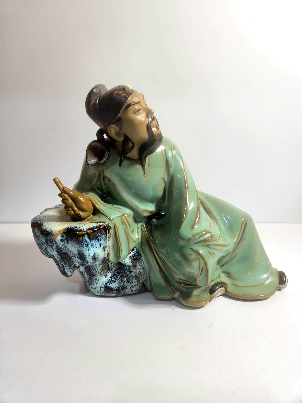 Vintage Mudman Porcelain Figure Chinese Poet Li Bai (李白)