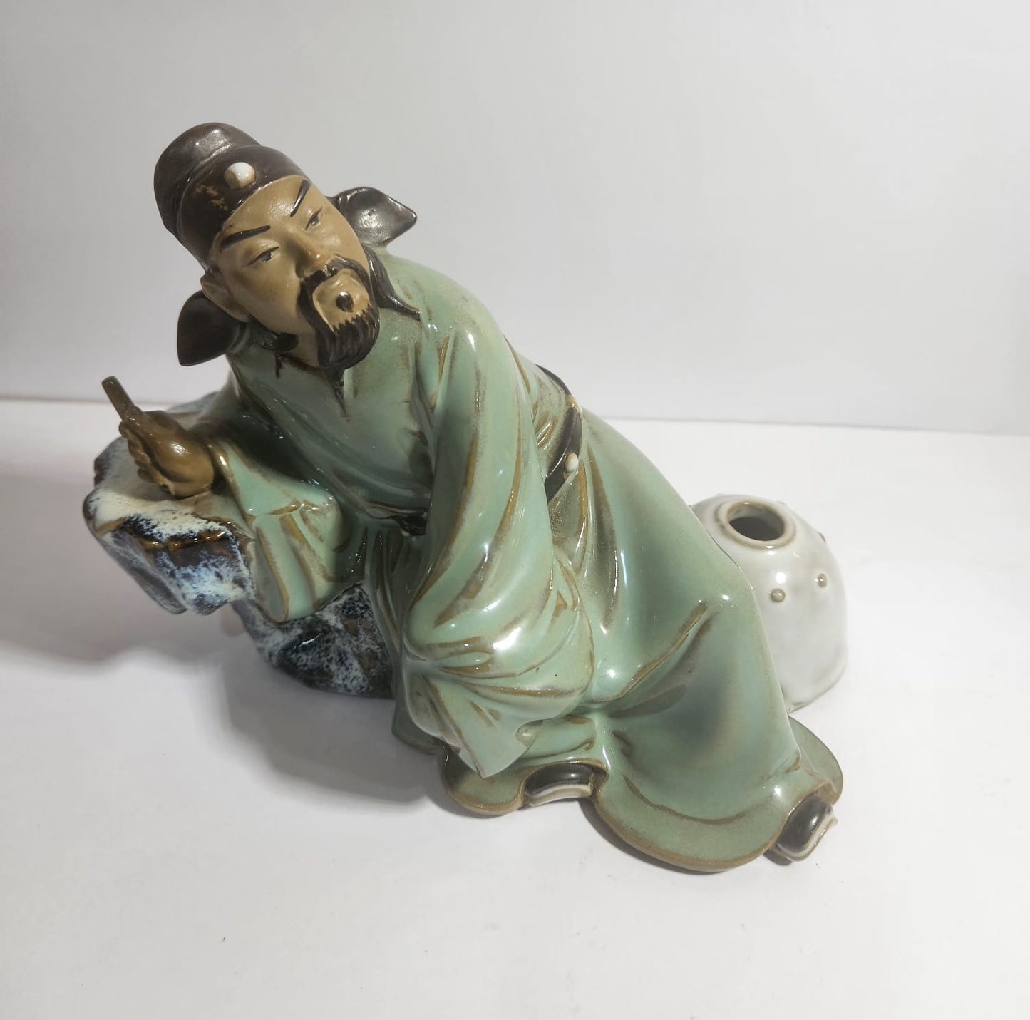 Vintage Mudman Porcelain Figure Chinese Poet Li Bai (李白)