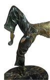 Antique Art Deco Snake Charmer Bronze Sculpture by Samuel Lipchytz c.1920