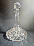 Vintage Crystal Ships 30 cm Liquor Decanter by Violetta Poland