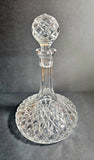 Vintage Crystal Ships 30 cm Liquor Decanter by Violetta Poland