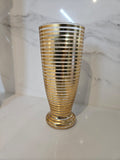 Vintage French Gold Pinstripe Jug and goblet 1960s