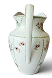 Antique Edwardian Myott, Son & Co Imperial Semi-Porcelain Peacock Jug, England, c.1910–1920
