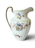 Antique Edwardian Myott, Son & Co Imperial Semi-Porcelain Peacock Jug, England, c.1910–1920