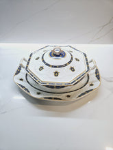 Soupière et plat de service anciens J&G Meakin Gainsboro, modèle 381613 - Fabriqués en 1912