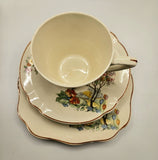 Rare Antique Alfred Meakin Marigold Astoria Trio