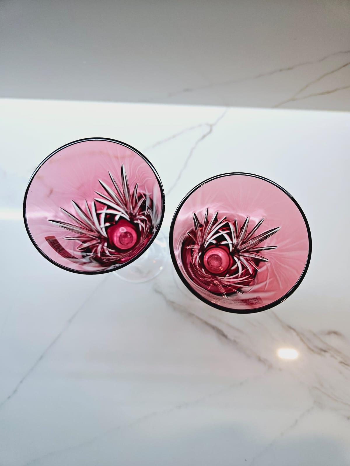 2 x Nachmann Champagne flutes Nierstein line c.1980