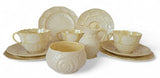 Belleek Irish Porcelain "New Shell" 11 pcs Tea set with 5th Mark 1955-1965