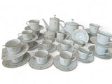 Noritake Porcelain 36 pcs Coffee & Tea Sets - Courtney 6520