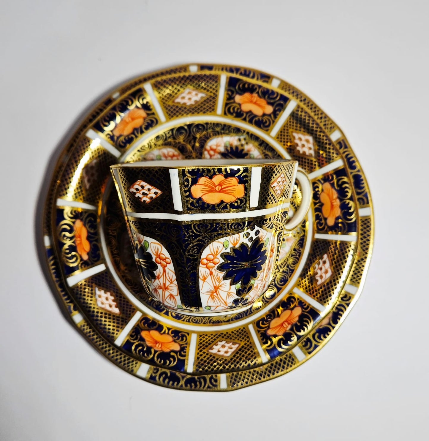 Royal Crown Derby Old Imari 1128, Fine Bone China Trio