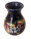Walter Moorcroft Orchid on Blue Ground vase shape 7/6
