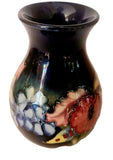 Walter Moorcroft Orchid on Blue Ground vase shape 7/6