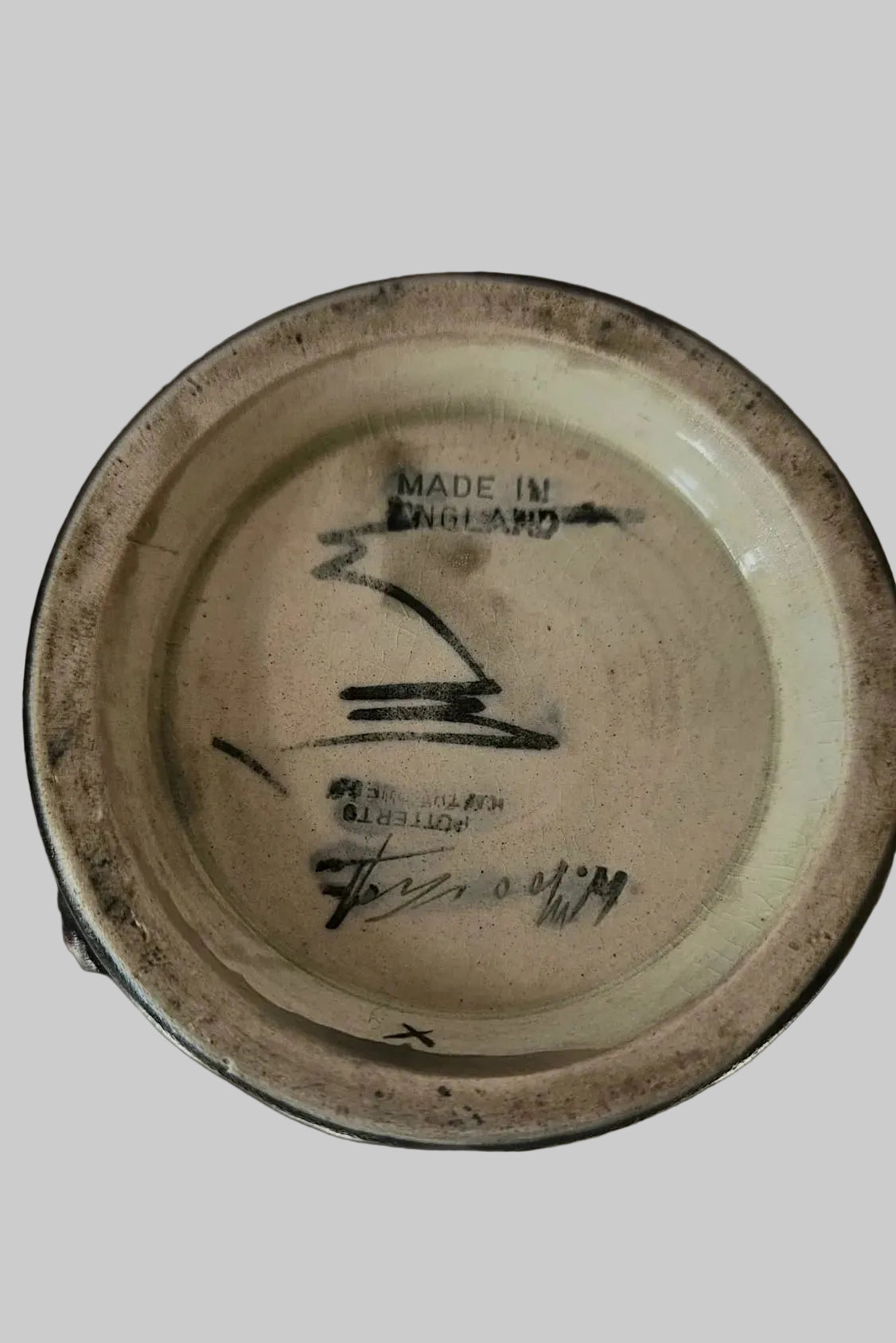 Walter Moorcroft Orchid on Blue Ground vase shape 7/6