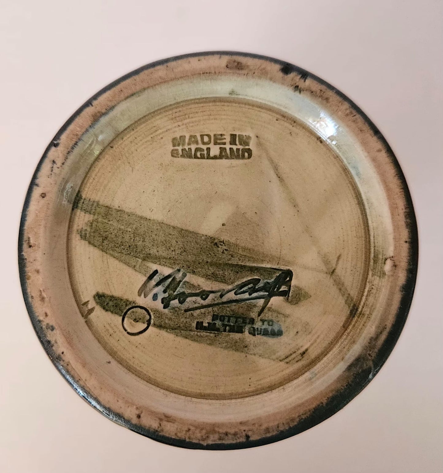 Walter Moorcroft Flambe Orchid tapering shape vase