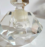 Vintage Hoya Crystal Pagoda Temple design Perfume Bottle c.1930