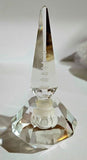 Vintage Hoya Crystal Pagoda Temple design Perfume Bottle c.1930