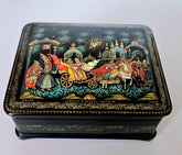 Vintage Russian Lacquer Box Hand Painted Signed by Alexey Skalozub