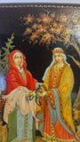 Vintage Hand-painted miniature Russian lacquer box by Skalozub A.V.