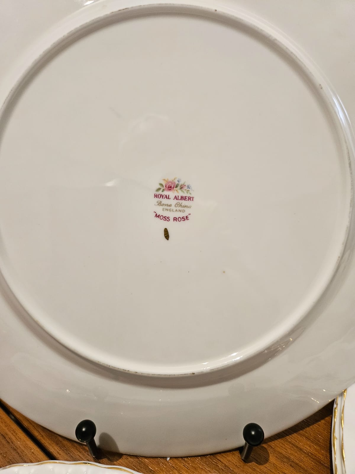 6 x Royal Albert "MOSS ROSE" Dinner Plates 26cm