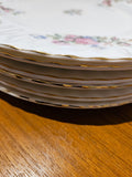 6 x Royal Albert "MOSS ROSE" Dinner Plates 26cm
