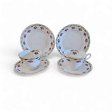2 x Antique Samuel Radford "Radfordian" Bone China Pattern 1915 Teacup Trio