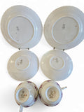 2 x Antique Samuel Radford "Radfordian" Bone China Pattern 1915 Teacup Trio