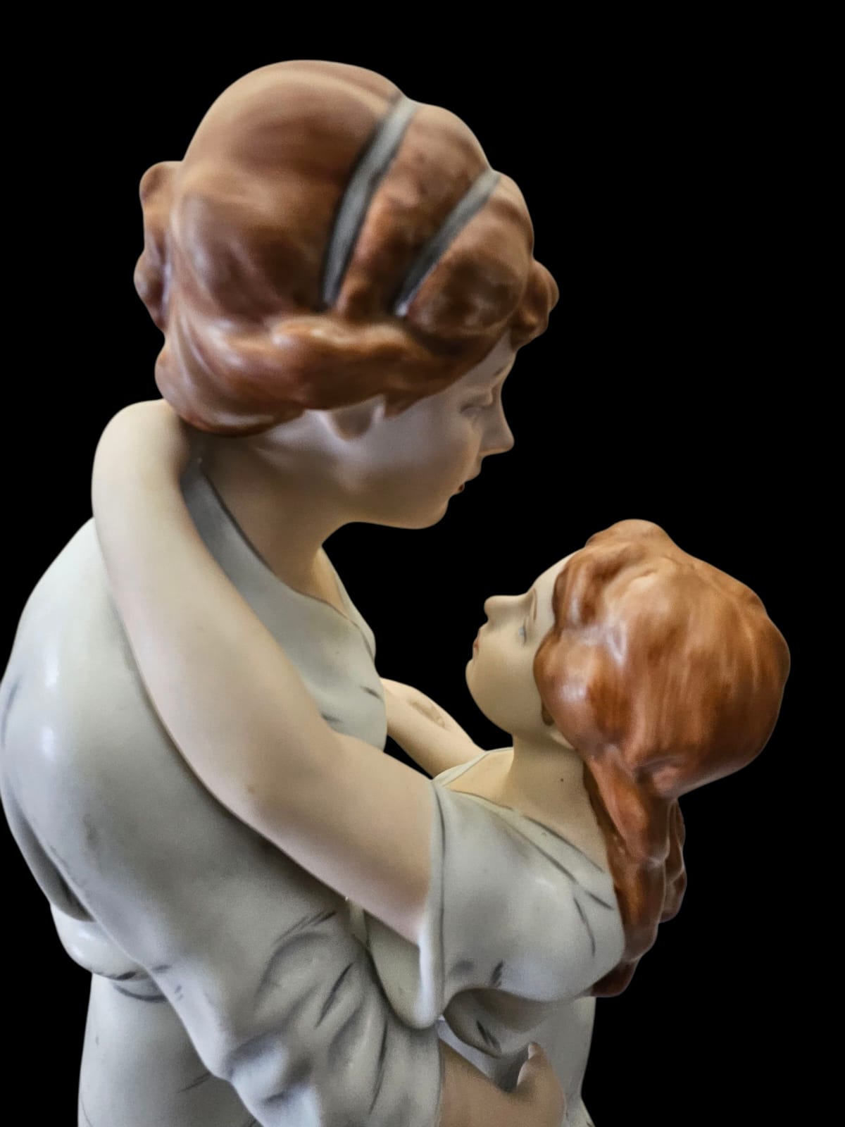 Royal Dux "Souviens-toi" porcelain statue 50cm