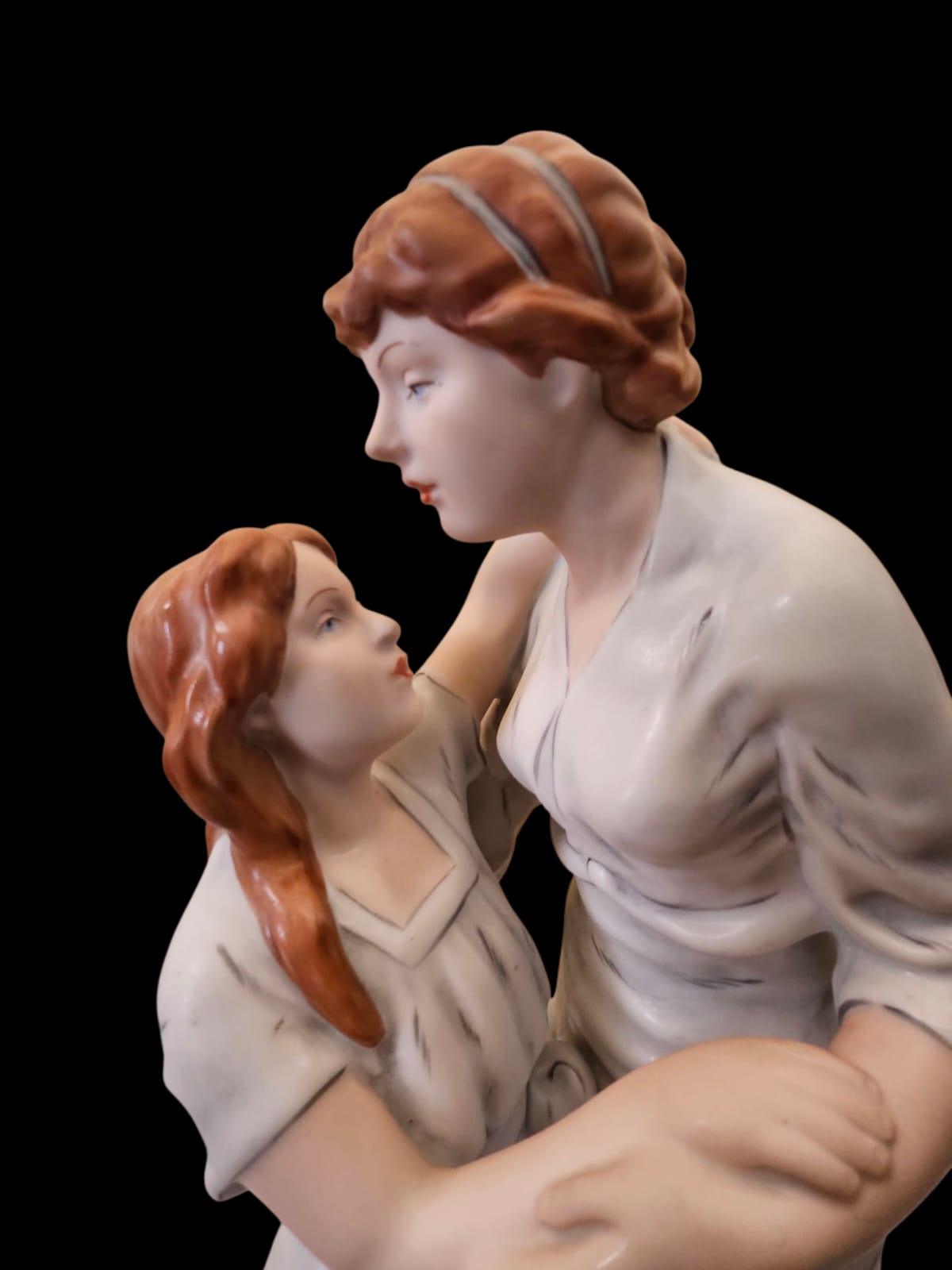 Royal Dux "Souviens-toi" porcelain statue 50cm