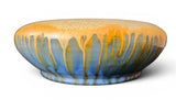 Remued Early series (1934-1941) Blue and Yellow drip glazed large float bowl