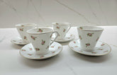 4 x duos Scattered Roses & Rosebuds - N2329 by Noritake- Rare find