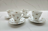 4 x duos Scattered Roses & Rosebuds - N2329 by Noritake- Rare find