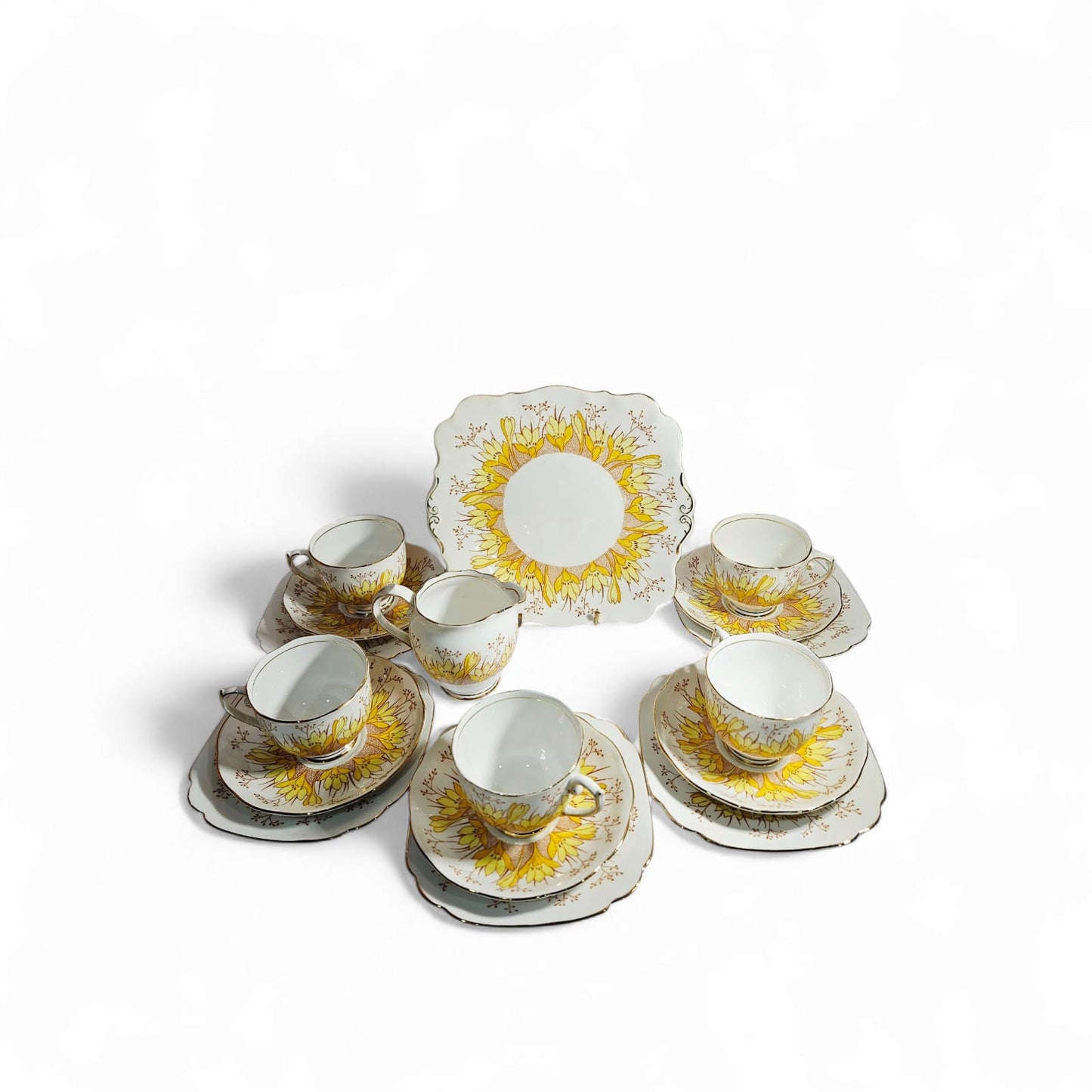 Vintage Roslyn China Alba 19 pieces Tea Set , Pattern No 7866