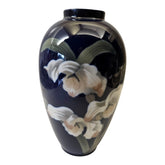 Royal Copenhagen Vase 1886 Denmark Cobalt Blue Iris Signed and numbered