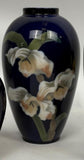 Royal Copenhagen Vase 1886 Denmark Cobalt Blue Iris Signed and numbered