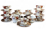 Vintage Royal Standard Maroon 'Lady Fayre' bone china 28 pcs Tea Set
