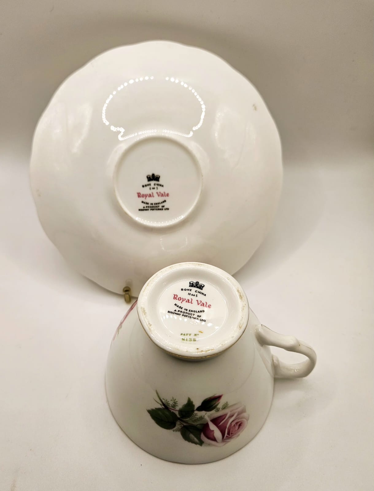 Royal Vale by RidgwayTea Cup and Saucer pattern 8138